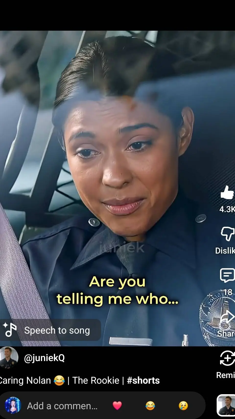 ai character: The rookie  background