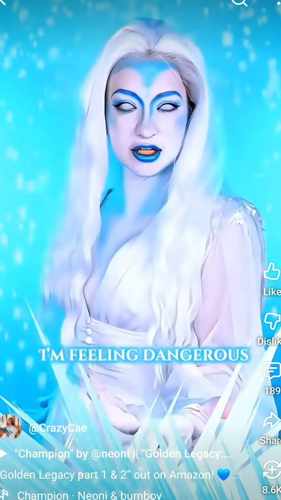 ai character: Crazycae  background