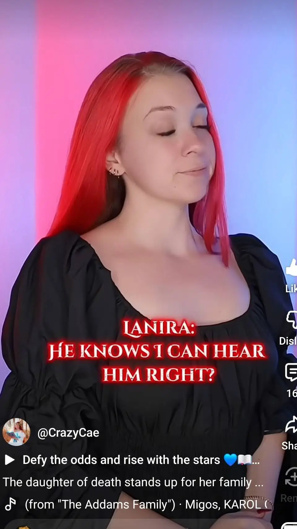 ai character: Crazycae  background