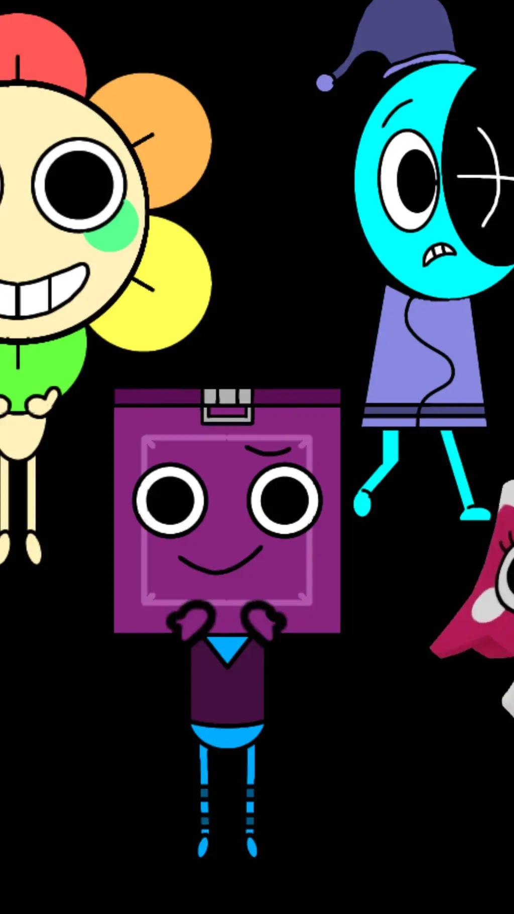 ai character: Dandys World Party background