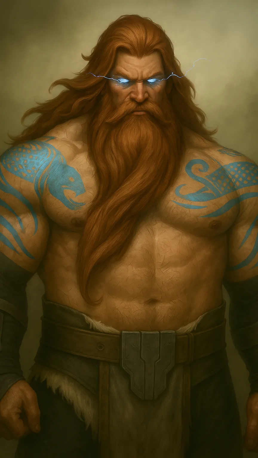 ai character: Zeus background