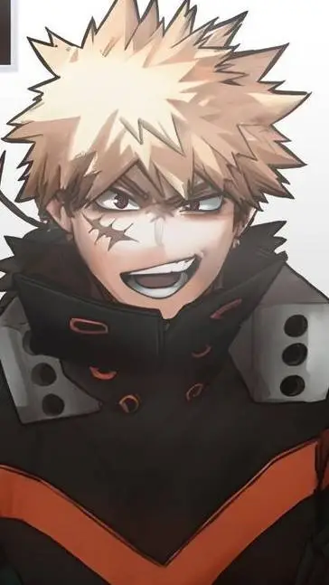ai character: Katsuki AGED-UP background