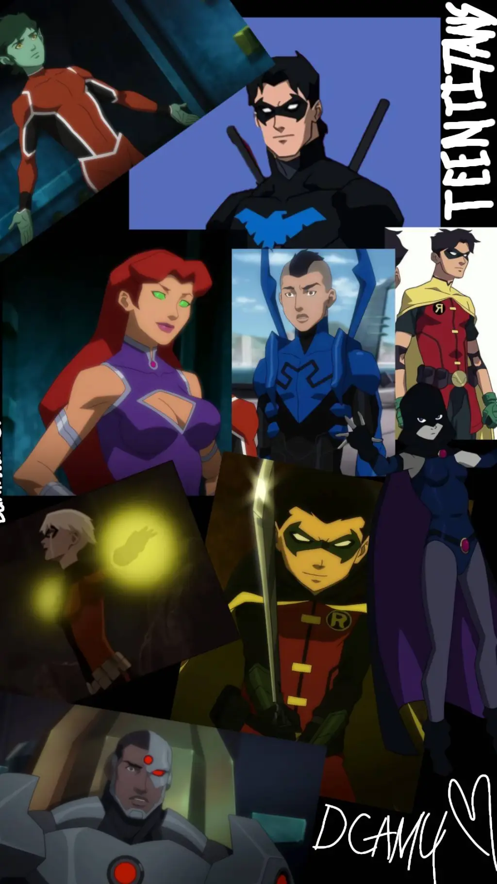 ai character: Teen Titans background