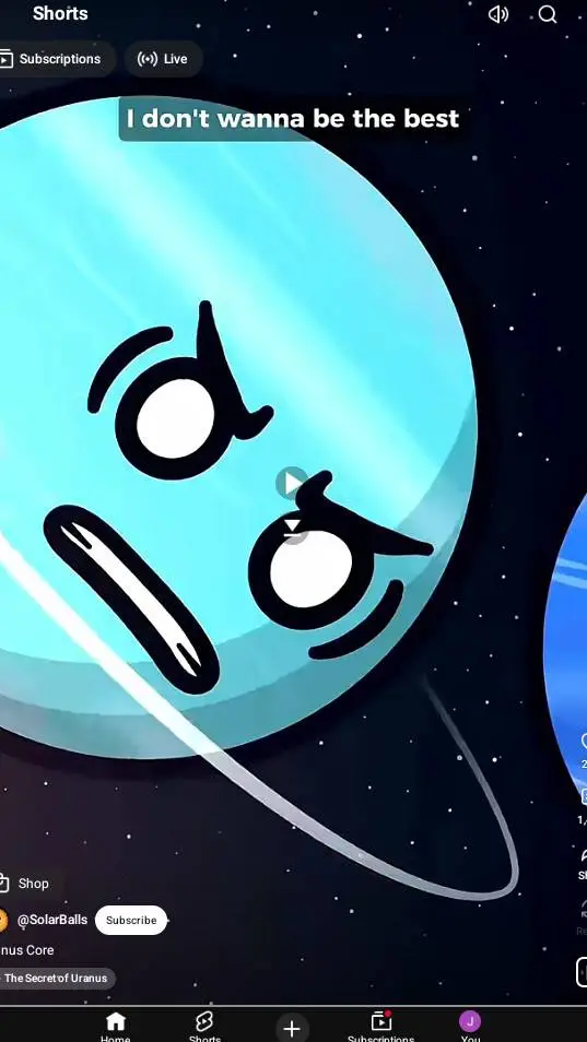 ai character: solar balls pickme background
