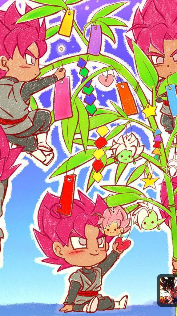 ai character: Goku black  background