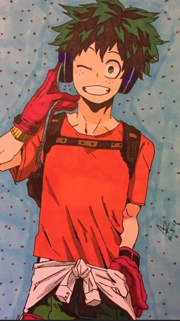 ai character: Izuku Midoriya  background
