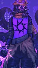 ai character: Azure background