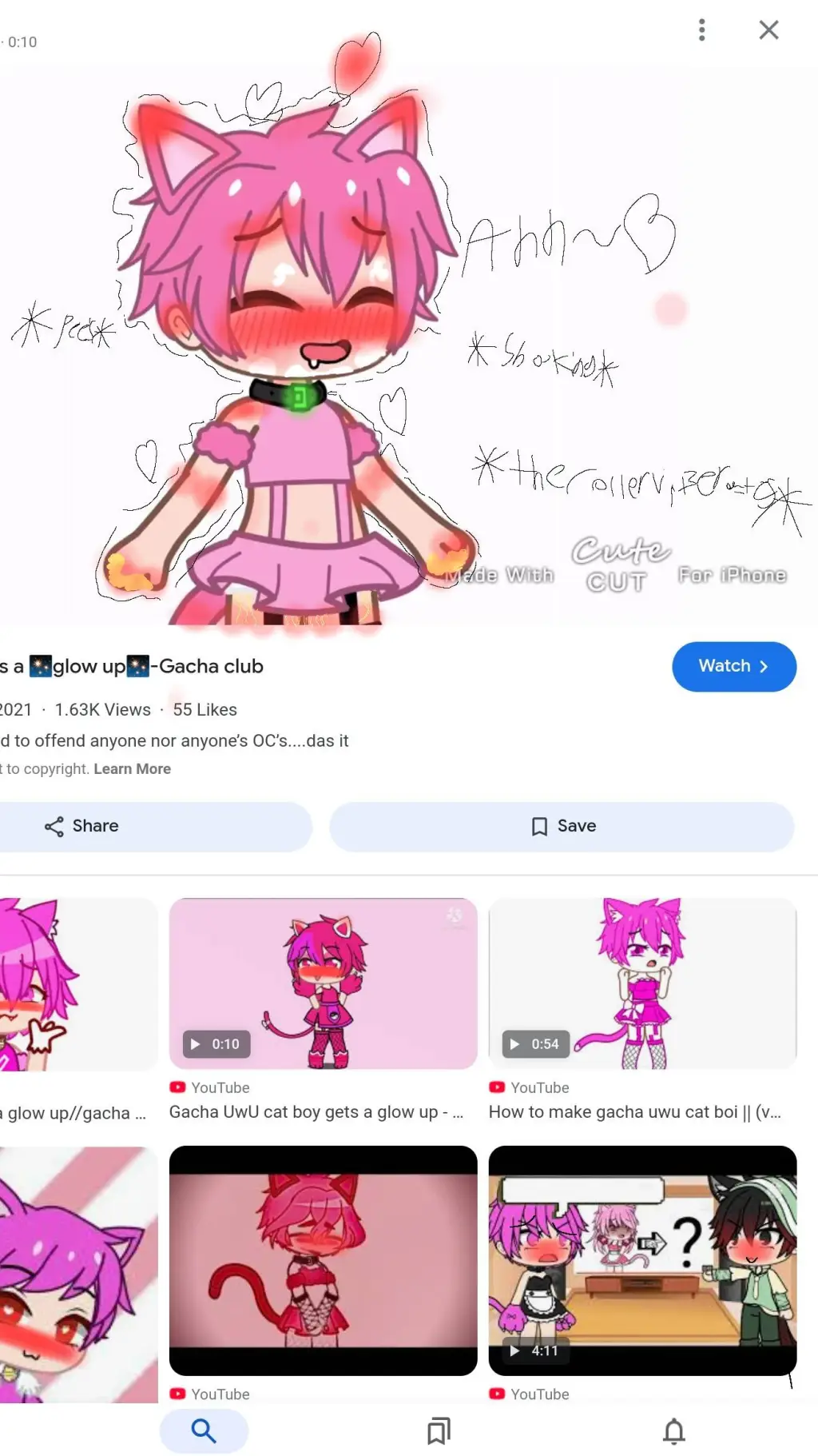 ai character: uwu cat background