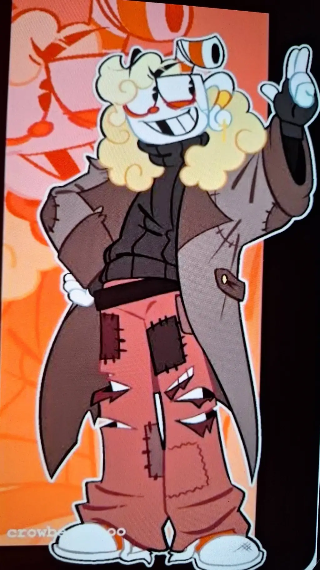 ai character: Cuphead background