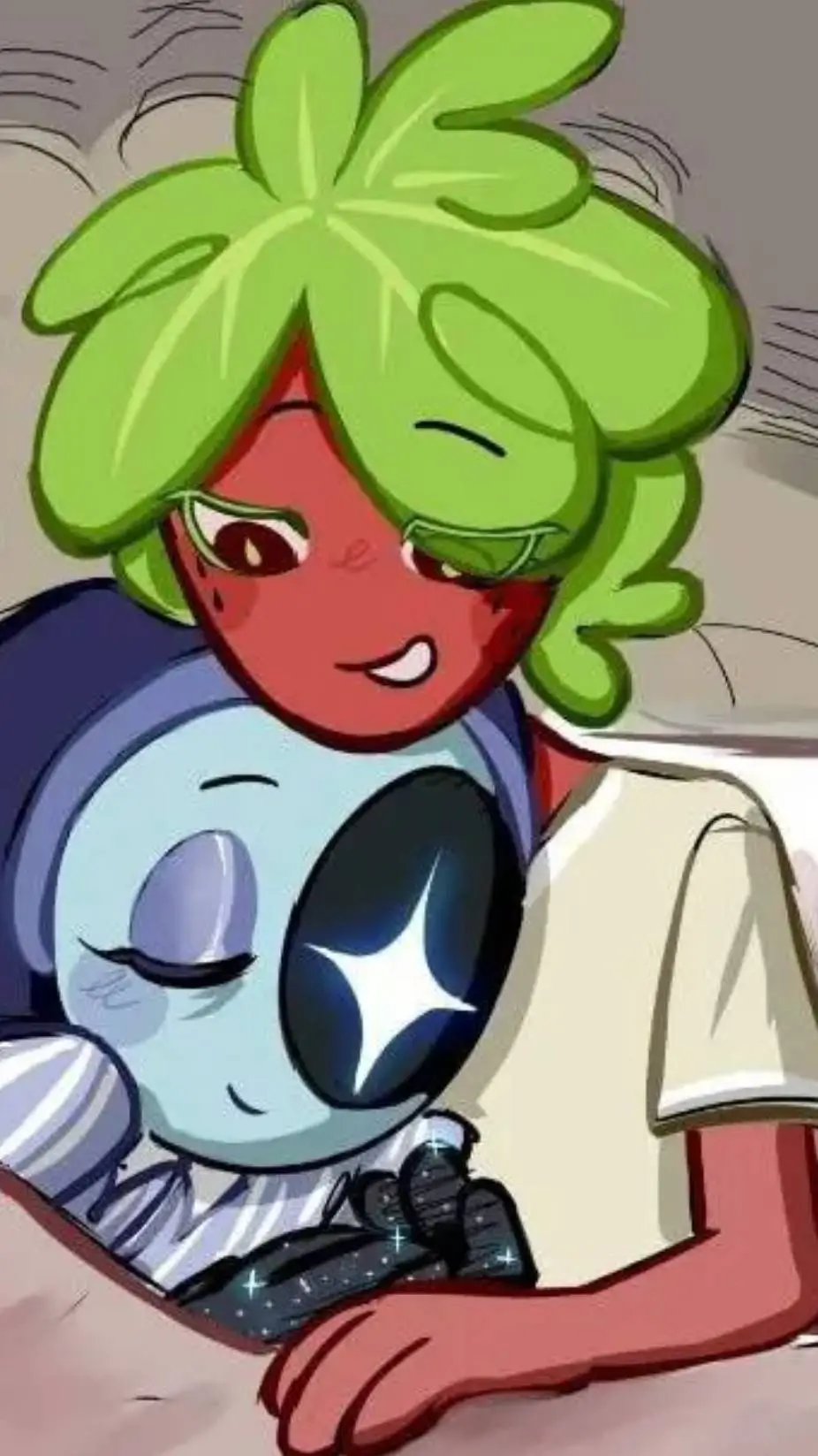 ai character: moonberry <3 background