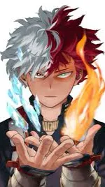 ai character: Shoto Todoroki background