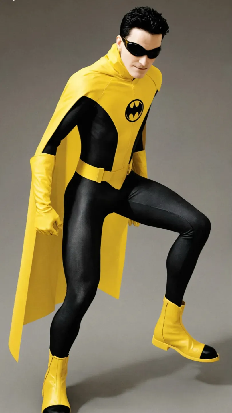 ai character: Temu Batman ￼ background