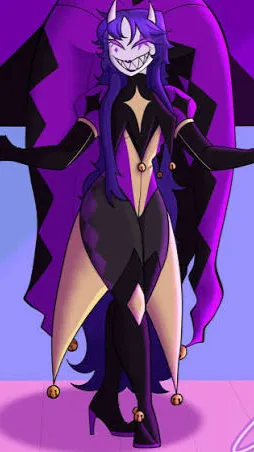 ai character: Fem jester￼ background