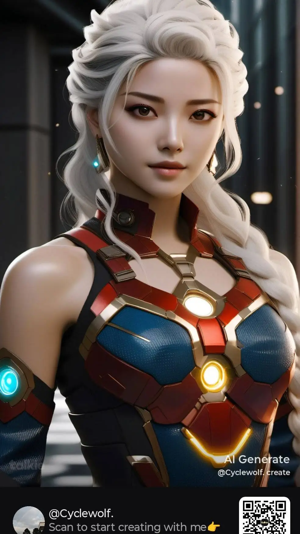 ai character: Elsa (Iron Maiden) background