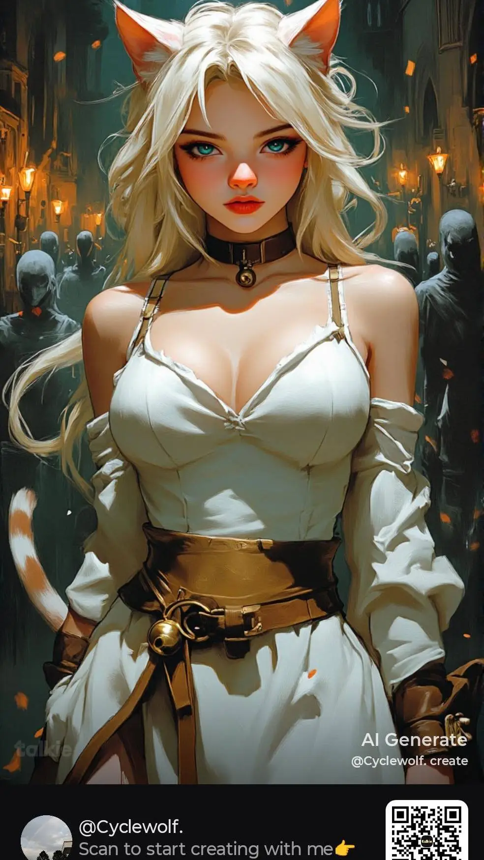 ai character: Kara (cat girl) background
