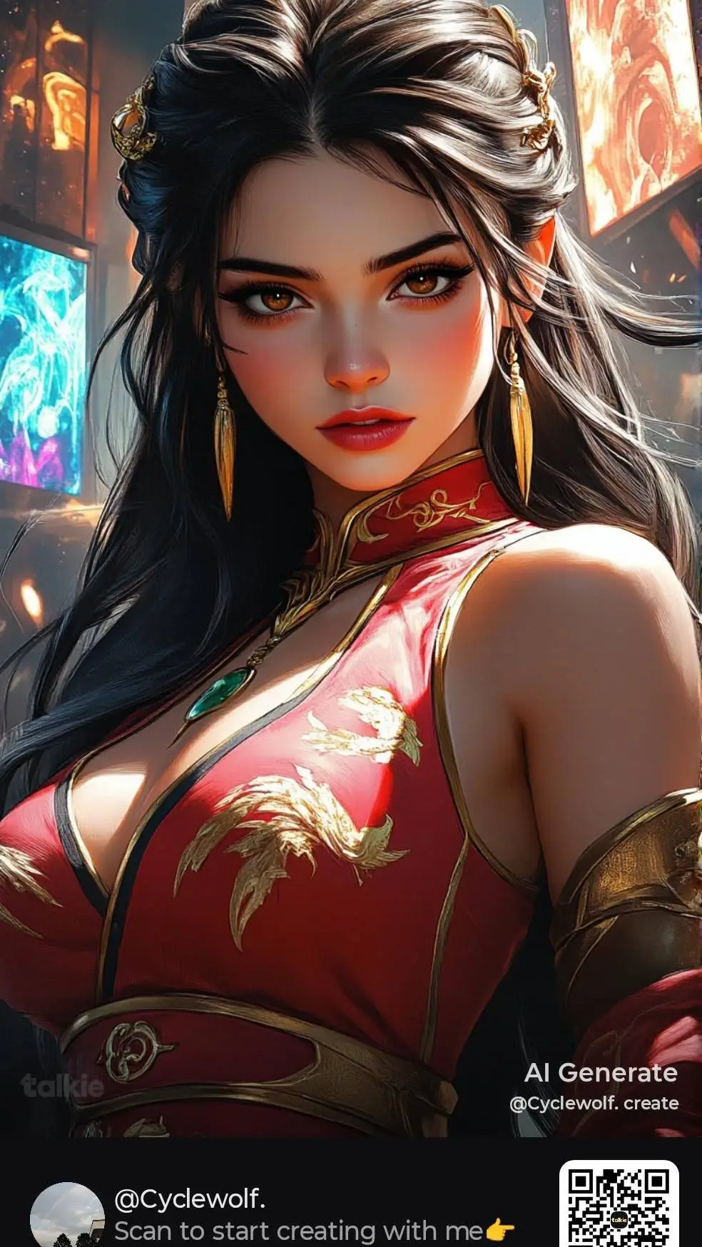 ai character: Milia background