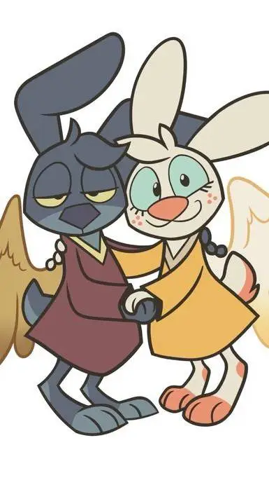 ai character: ANGEL HARE!!!1!!1 background