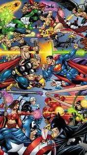 ai character: dc vs marvel background