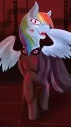ai character: rainbowfactorydash background