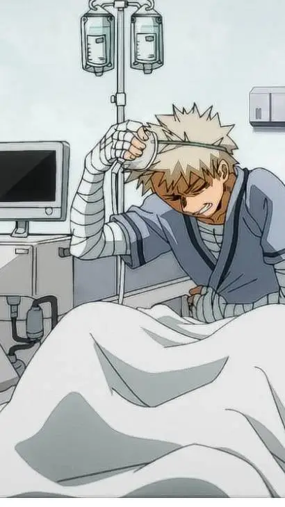 ai character: Bakugo hospital background