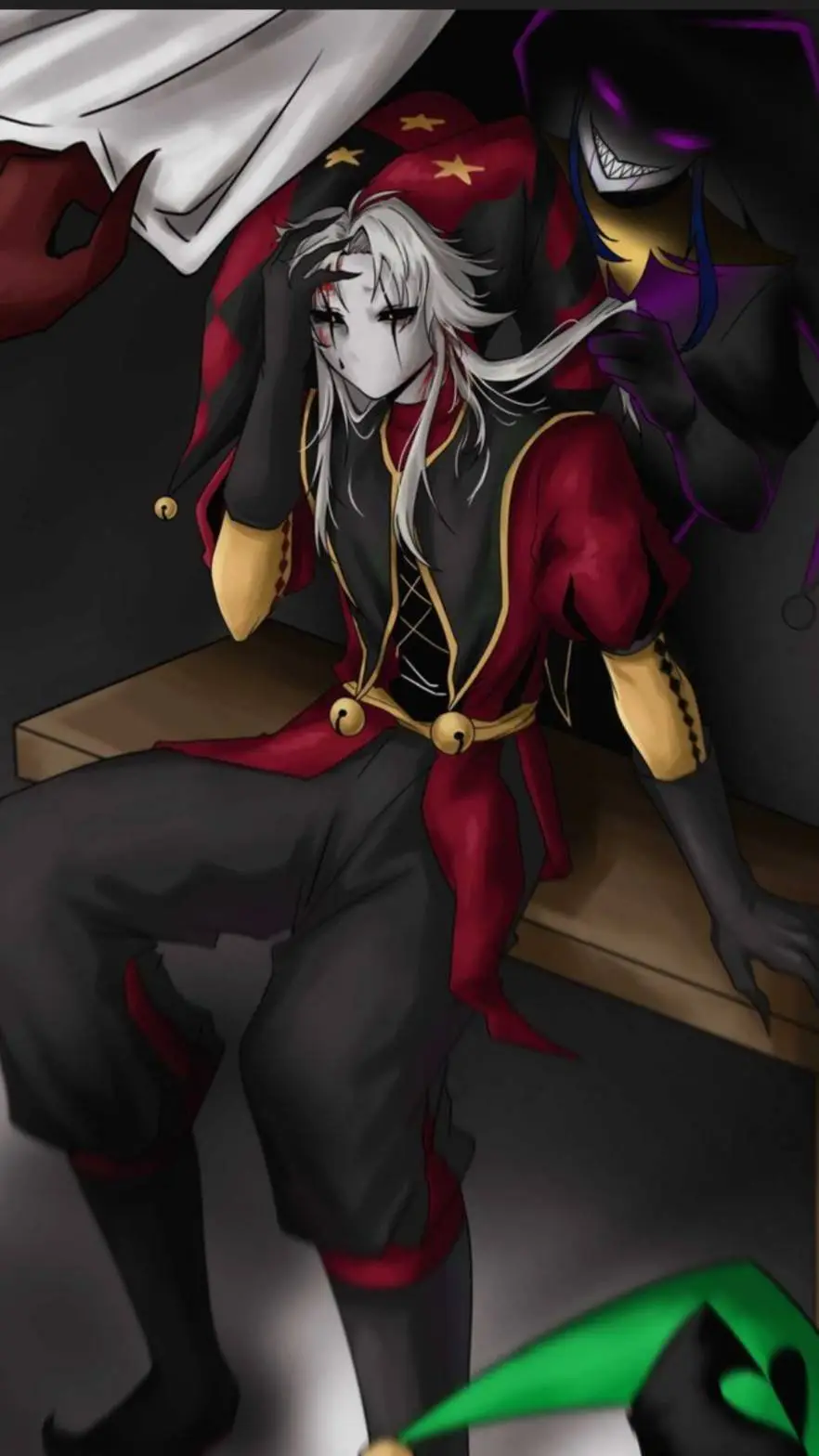 ai character: pierrot gets hurt😭 background
