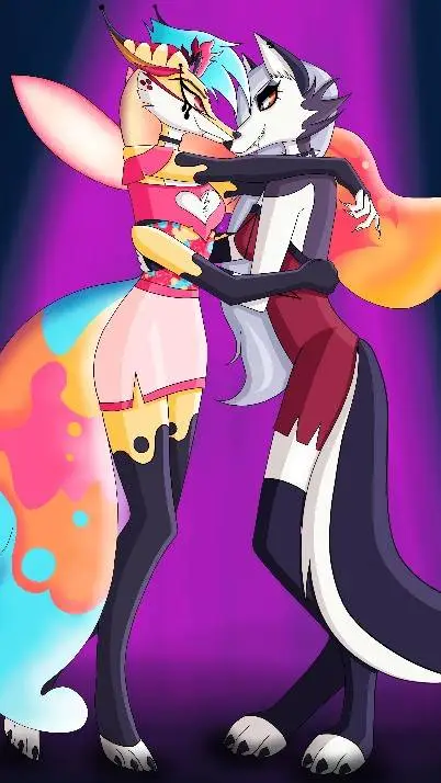 ai character: loona x Beelzebub  background