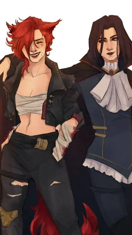 ai character: VI and Caitlyn  background
