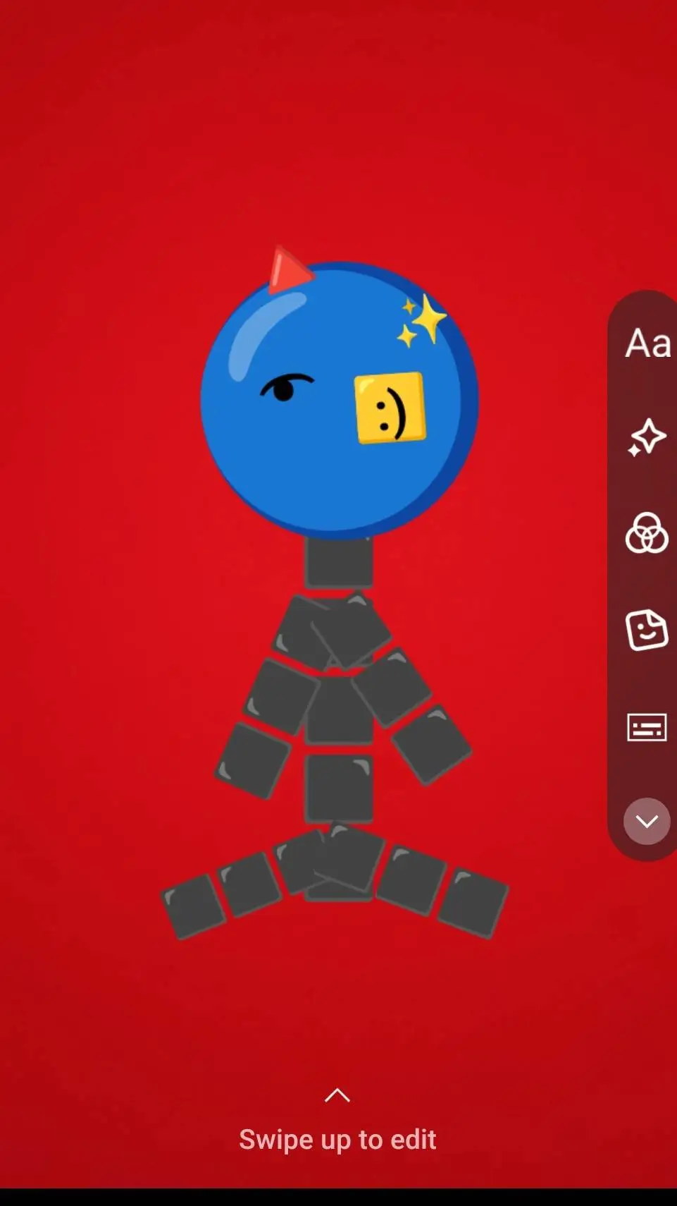 ai character: emojicat background