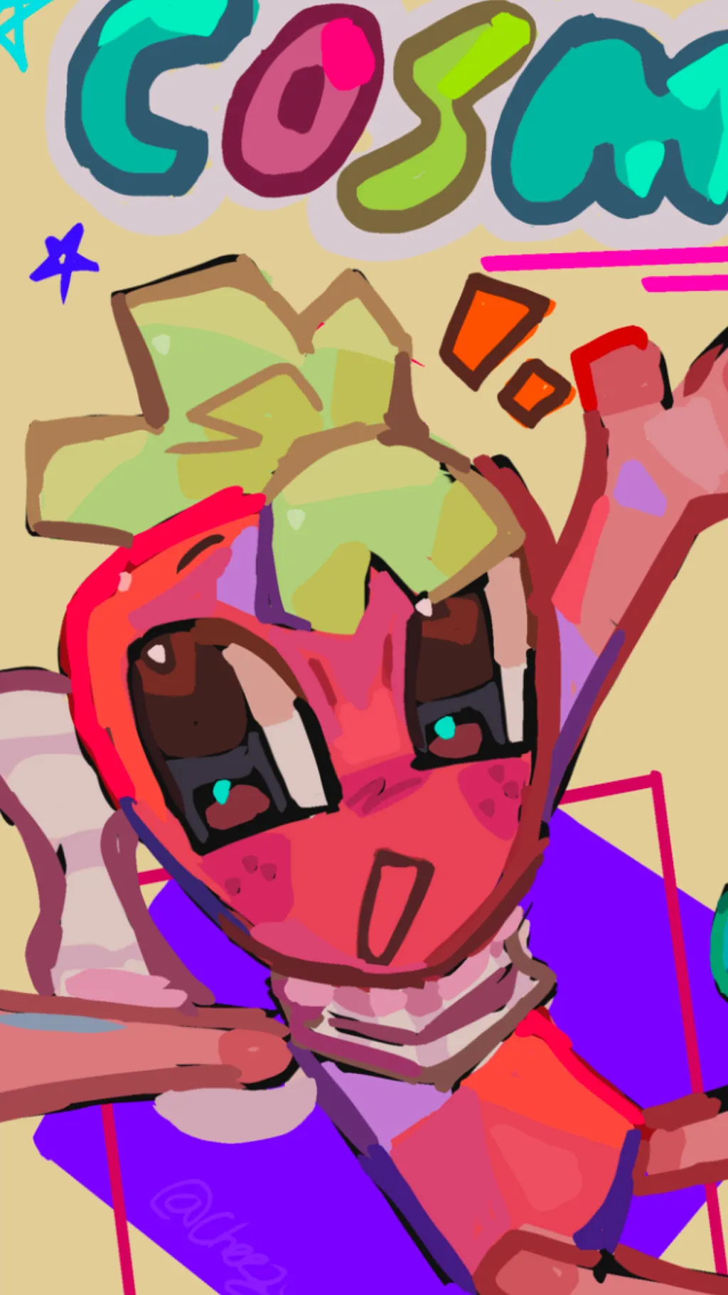 ai character: COSMO!? background