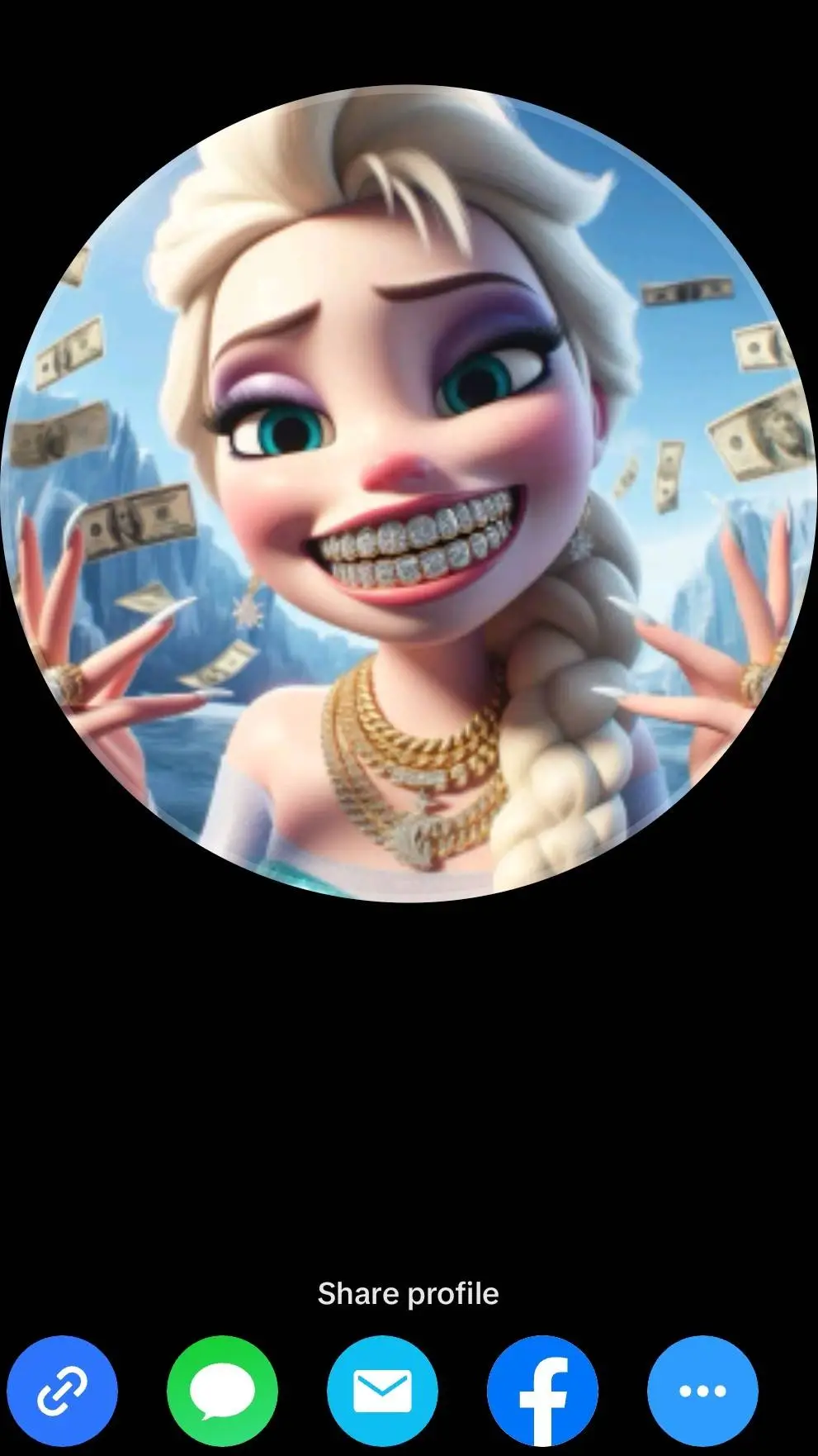 ai character: ELSAAA (time skip) background