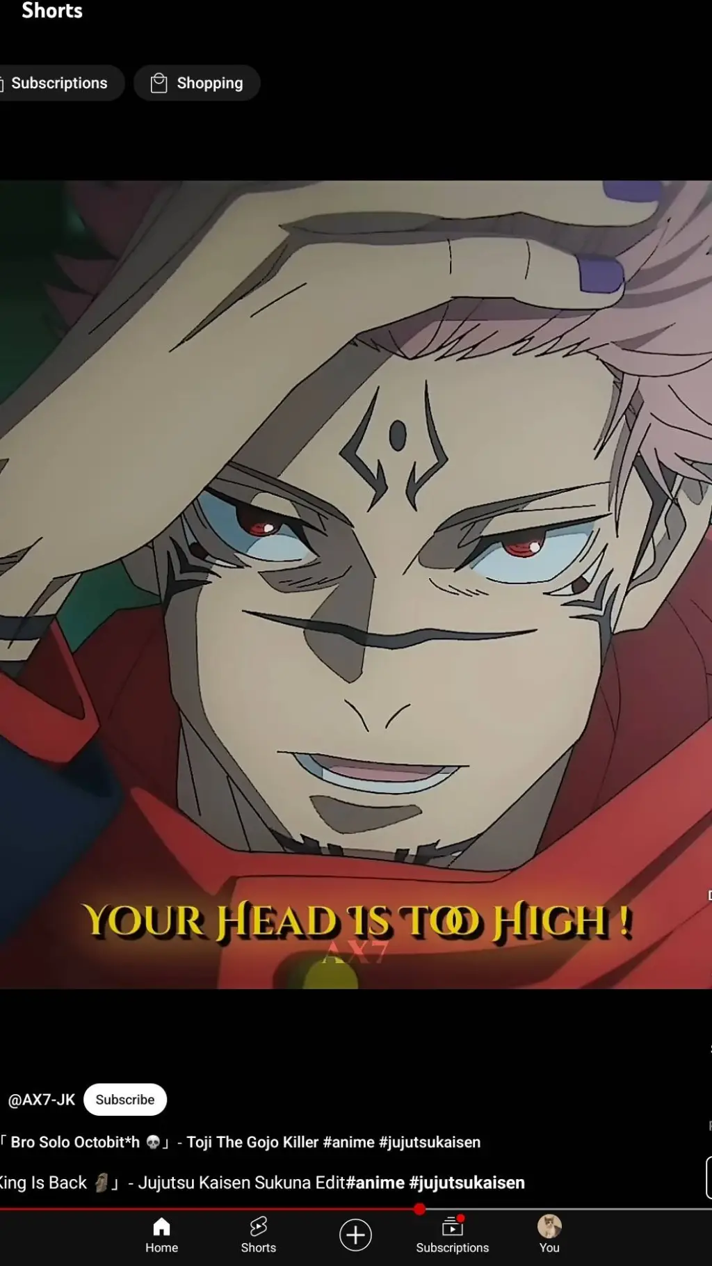 ai character: sukuna dad background