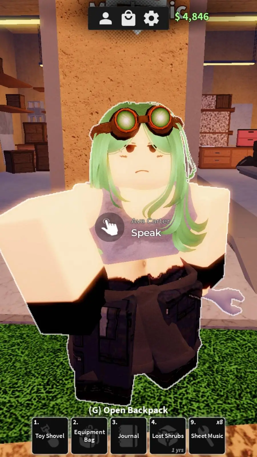 ai character: ava background