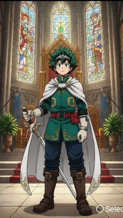 ai character: Prince Izuku  background