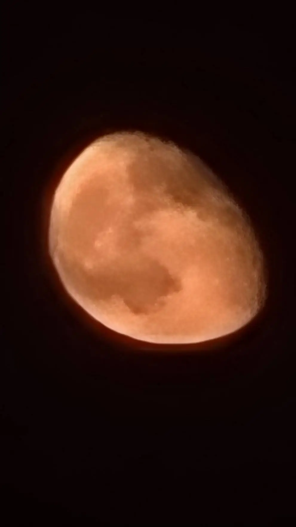 ai character: red moon background