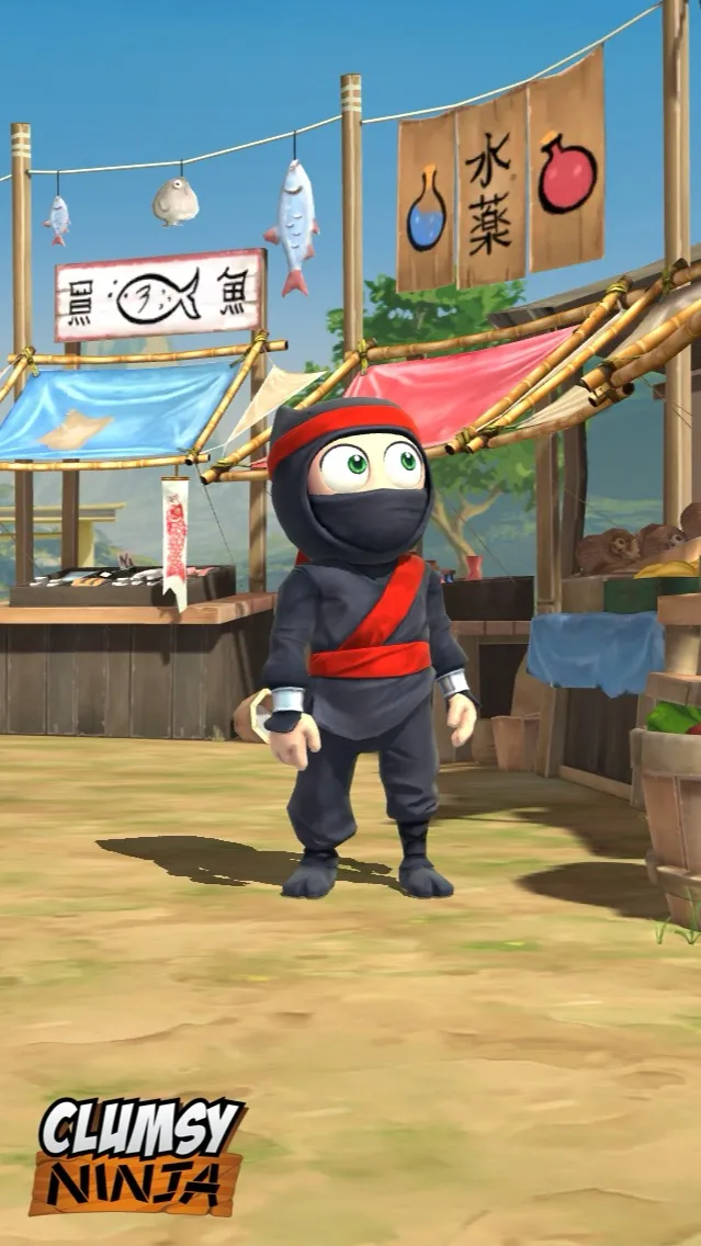 ai character: Little ninja  background