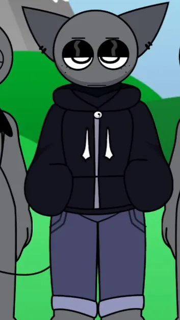 ai character: Gray retake human background