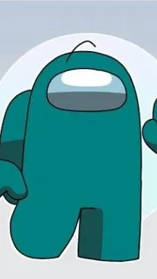 ai character: Teal background