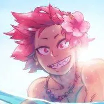 chat with ai character: kirishima (beach)