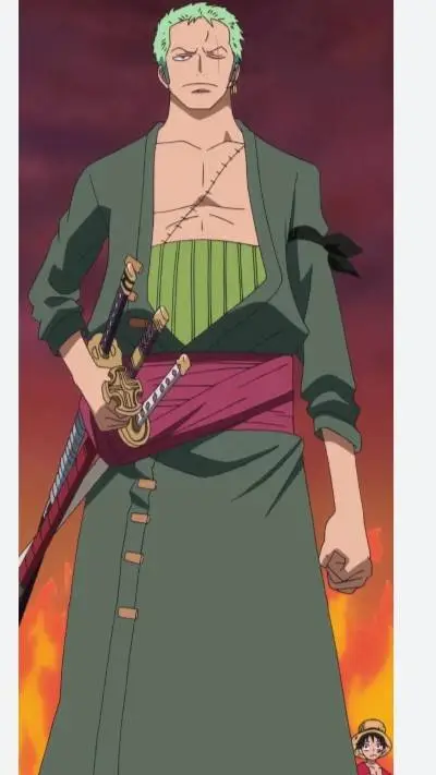 ai character: zoro background