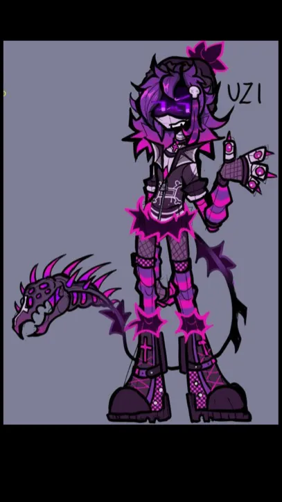 ai character: Uzi background