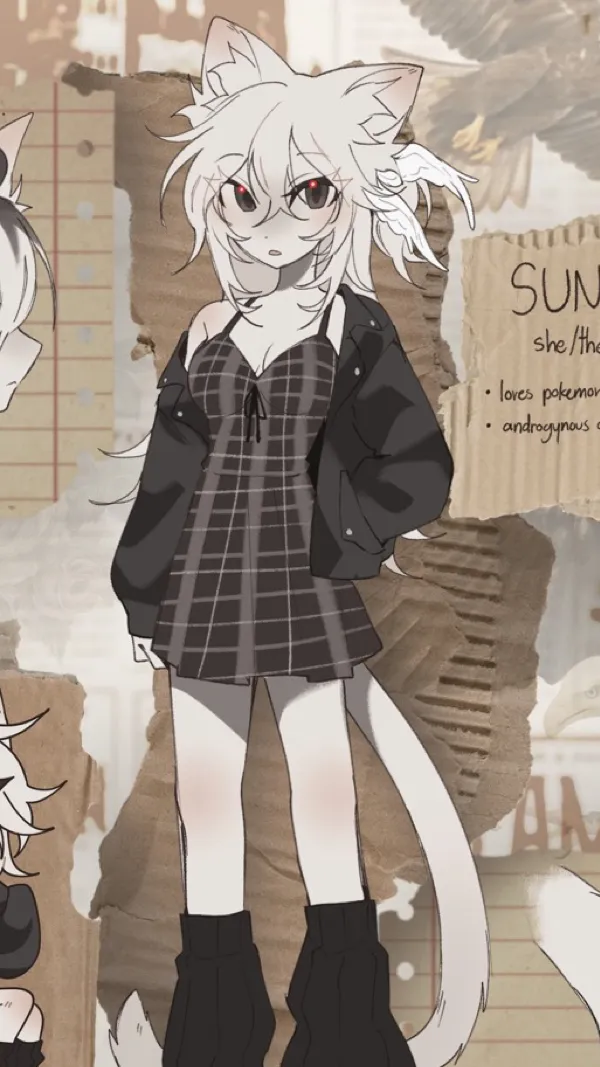 ai character: Sun background