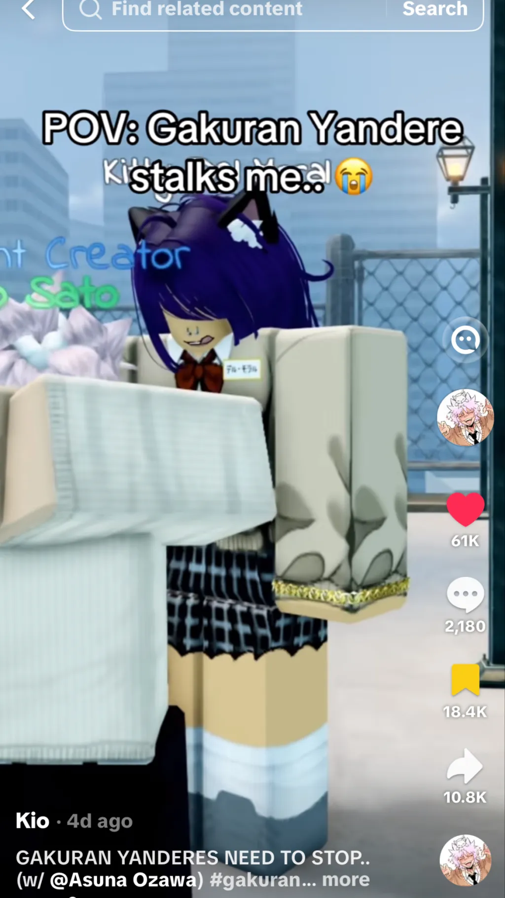 ai character: Gakuran background