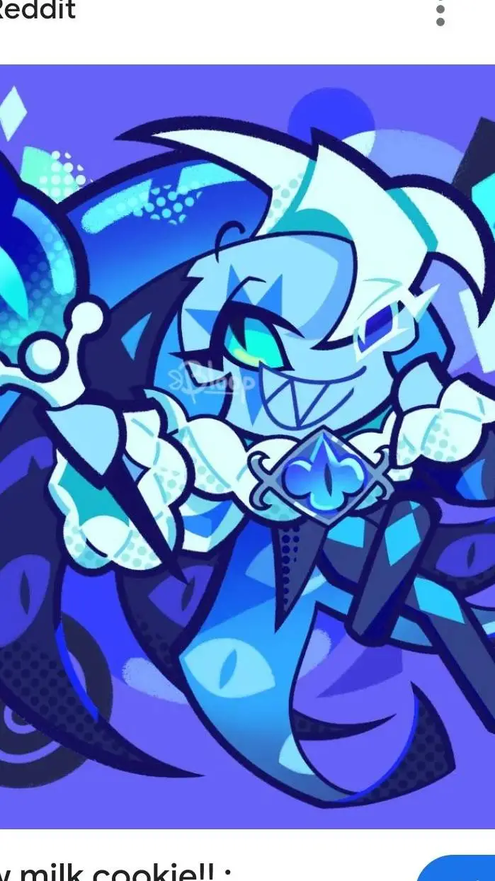 ai character: shadow milk cookie background