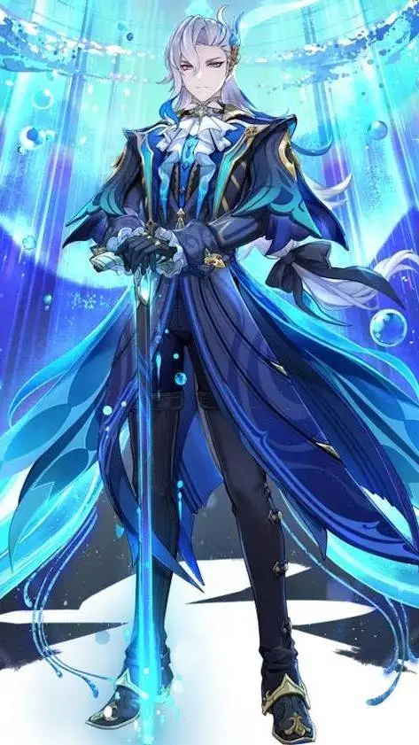 ai character: genshin impact  background