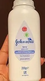 ai character:  baby powder background