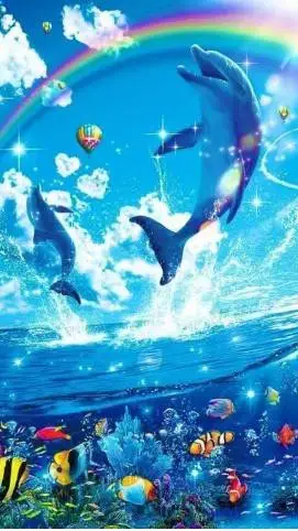 ai character: Dolphin meme background