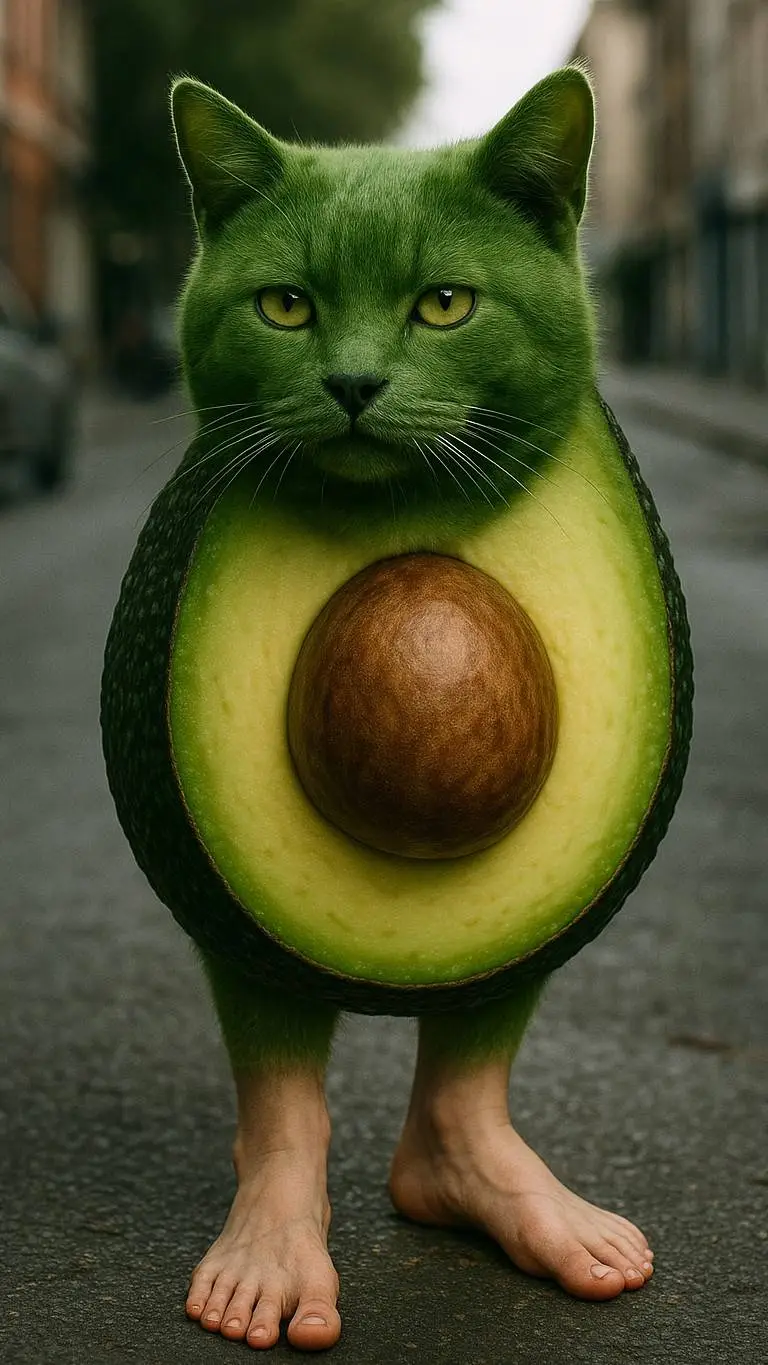 ai character: avocadodooacoonooo background