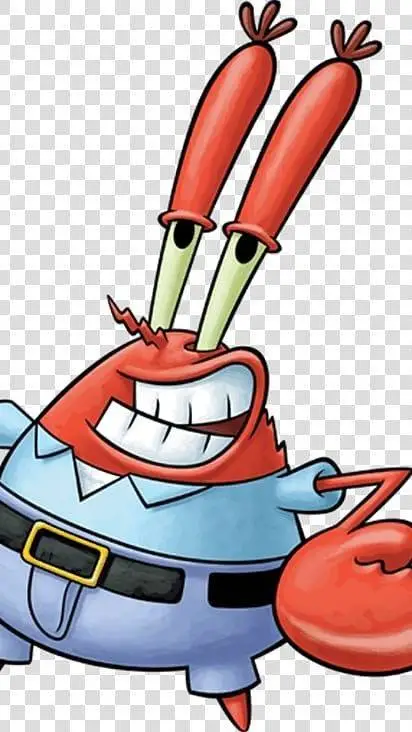ai character: mr krabs  background