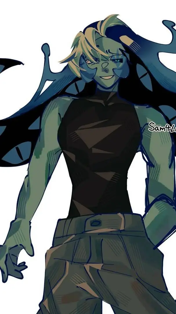 ai character: shadow milk cookie background