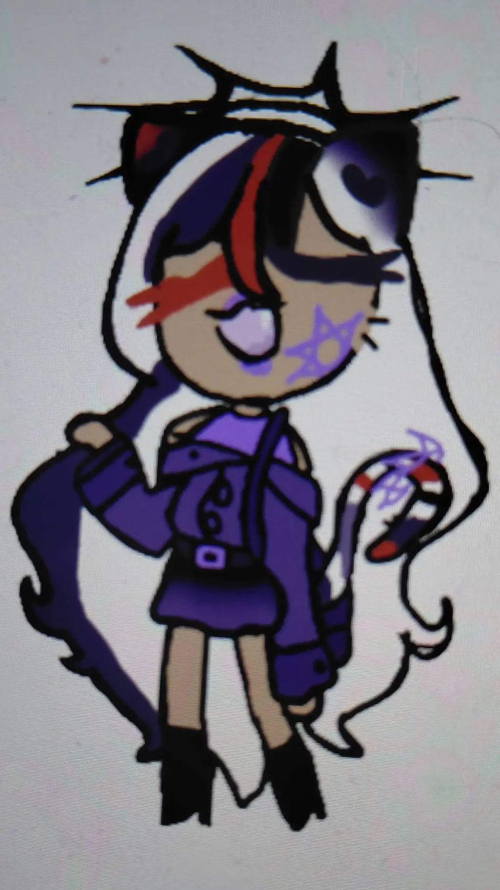 ai character: Kitty cat cookie background